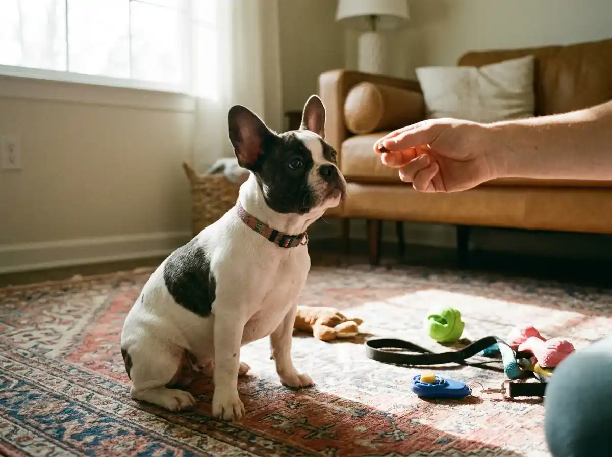 mini French Bulldog puppy training socialization tips