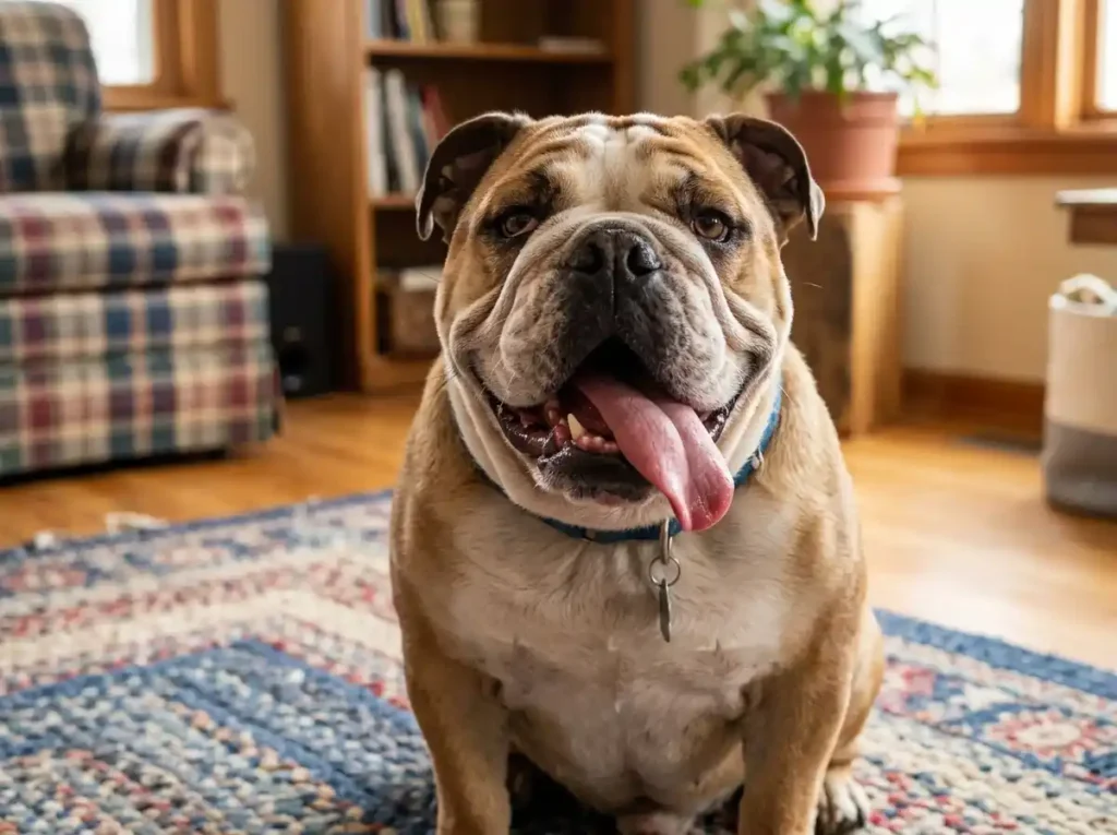funny bulldog name inspiration wrinkly English Bulldog face
